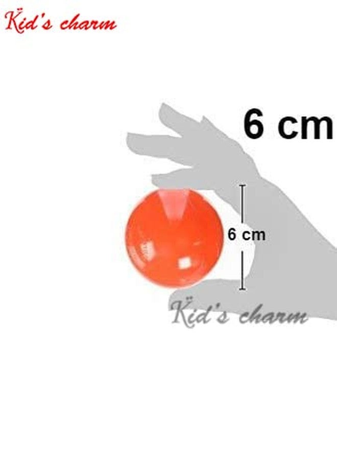 Kid's Charm كرات بلاستيكية فاخرة من كيدز تشارم لحمامات السباحة/المحيطات، كرة 6 سم بدون حواف حادة، للأطفال الصغار والرضع، خيام وأنفاق لعب داخلية (متعددة الألوان، عبوة من 48 كرة)، كرة لينة - Image 2